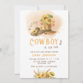 Een beetje Cowboy Western Rodeo Baby shower Kaart (Voorkant)