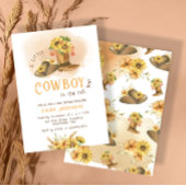 Een beetje Cowboy Western Rodeo Baby shower Kaart