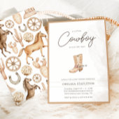 Een beetje Cowboy Western Rodeo Baby shower Kaart