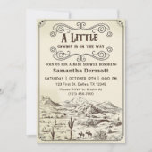 Een beetje Cowboy Western Rodeo Baby shower Kaart (Voorkant)