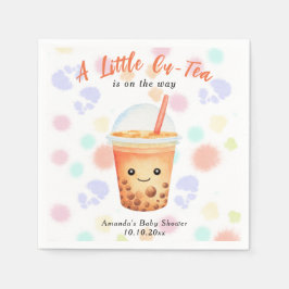 Een beetje Cu-Tea Bubble Tea Baby Shower Servet