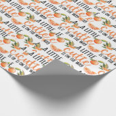 Een beetje cutie Baby shower inpakpapier (Hoek)