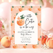 Een beetje Cutie Baby shower Invitation Floral