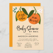 Een beetje Cutie Baby shower per Mail Kaart (Voorkant / Achterkant)