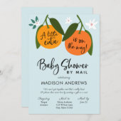 Een beetje Cutie Baby shower per Mail Kaart (Voorkant / Achterkant)