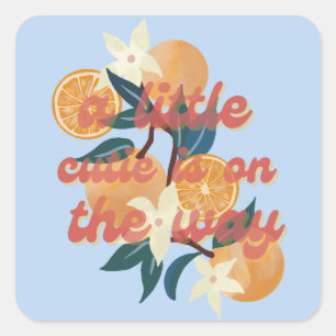 Een beetje cutie baby shower thema stickers