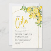 Een beetje Cutie Citrus Citrus Baby shower Kaart (Voorkant)