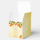Een beetje cutie citrus Waterverf Baby shower Bedankdoosjes (Geopend)