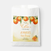 Een beetje cutie citrus Waterverf Baby shower Bedankzakje (Voorkant)