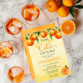 Een beetje cutie citrus Waterverf Baby shower Kaart