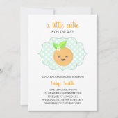 Een beetje Cutie Clementine Baby shower - Sinaasap Kaart (Voorkant)