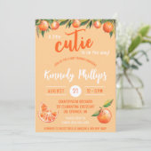 Een beetje CUTIE is onderweg! Baby Shower Kaart (Staand voorkant)