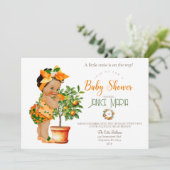 Een beetje cutie is op de weg Baby shower Kaart (Staand voorkant)