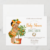 Een beetje cutie is op de weg Baby shower Kaart (Voorkant / Achterkant)