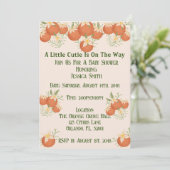 Een beetje cutie is op de weg -Oranje bloesem-blos Kaart (Staand voorkant)