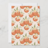 Een beetje cutie is op de weg -Oranje bloesem-blos Kaart (Achterkant)