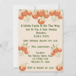 Een beetje cutie is op de weg - Oranje bloesem Kaart