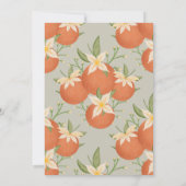 Een beetje cutie is op de weg-Oranje bloesem-paste Kaart (Achterkant)