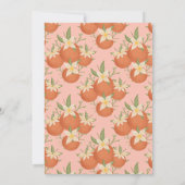 Een beetje cutie is op de weg -Sinaasappel bloesem Kaart (Achterkant)