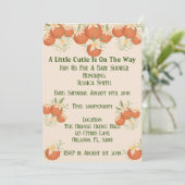 Een beetje cutie is op de weg -Sinaasappel bloesem Kaart (Staand voorkant)