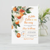 Een beetje cutie is op de weg Sinaasappel Tropical Kaart (Staand voorkant)