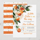 Een beetje cutie is op de weg Sinaasappel Tropical Kaart (Voorkant / Achterkant)