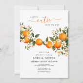 Een beetje cutie is op de weg Tangerine Baby showe Kaart (Voorkant)