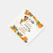 Een beetje Cutie is op haar Weg Baby shower Borden Servet (Hoek)