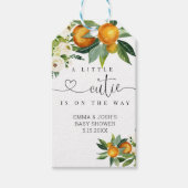 Een beetje cutie is op weg cadeau Label Cadeaulabel (Voorkant)