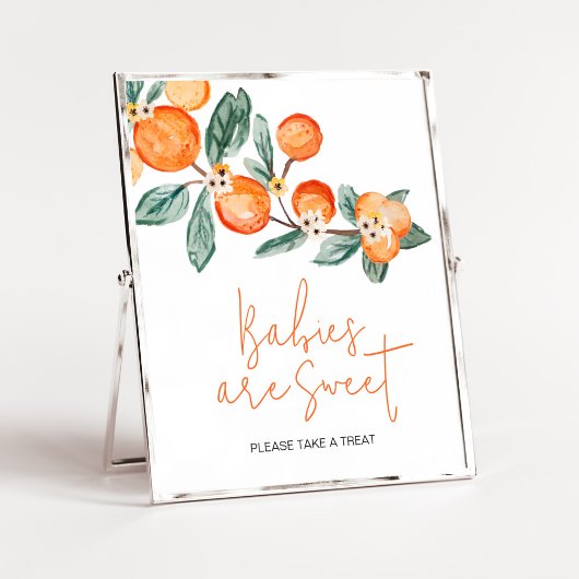 Een beetje cutie op de manier Oranje baby's zijn z Poster