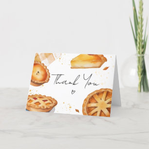 Een beetje Cutie Pie Baby shower Bedankkaart