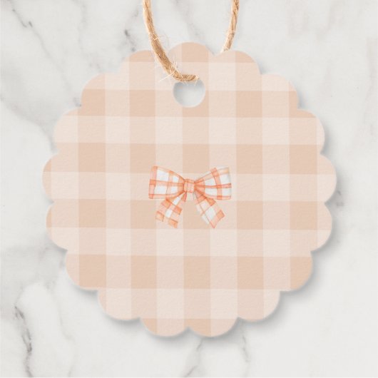 Een beetje cutie Pie Baby shower Dank u Bedankjes Labels (Achterkant)