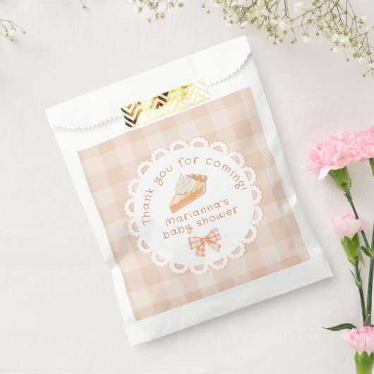 Een beetje cutie Pie Baby shower Dank u Bedankzakje (Gezegeld)