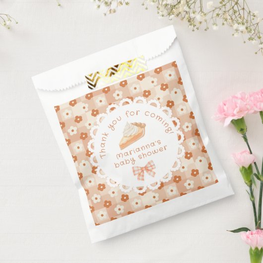 Een beetje cutie Pie Baby shower Dank u Bedankzakje (Gezegeld)