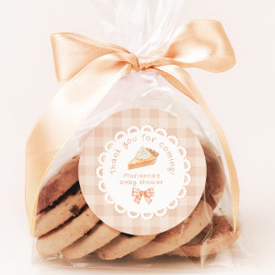 Een beetje cutie Pie Baby shower Dank u Ronde Sticker