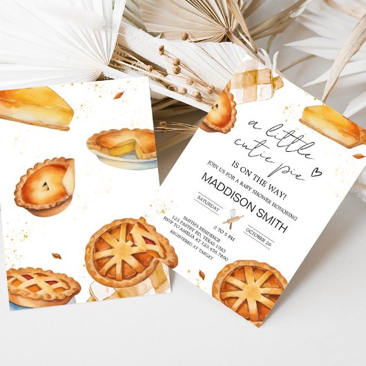 Een beetje Cutie Pie Baby shower Kaart