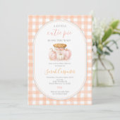 Een beetje Cutie Pie Baby shower Kaart (Staand voorkant)