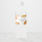Een beetje Cutie Pie Baby shower Waterfles Etiket (Voorkant)