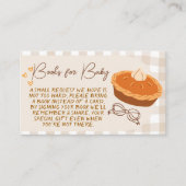 Een beetje Cutie Pie Boeken voor Baby Insert Kaart (Voorkant)