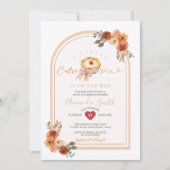 Een beetje Cutie Pie Boho Arch Floral Baby shower Kaart (Voorkant)