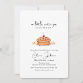 Een beetje Cutie Pie Cherry Herfst Baby shower Kaart (Voorkant)