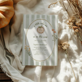 Een beetje Cutie Pie Green Cottage Baby shower Kaart