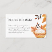 Een beetje Cutie Pie Herfst Bloemen Boeken voor Ba Informatiekaartje (Voorkant)