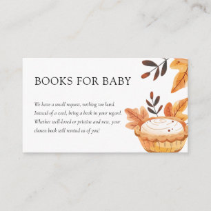 Een beetje Cutie Pie Herfst Bloemen Boeken voor Ba Informatiekaartje