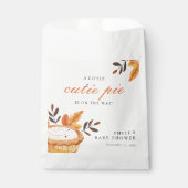 Een beetje Cutie Pie Herfst Floral Baby shower Bedankzakje (Voorkant)