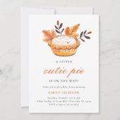 Een beetje Cutie Pie Herfst Floral Baby shower Kaart (Voorkant)