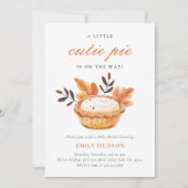 Een beetje Cutie Pie Herfst Floral Baby shower Kaart (Voorkant)