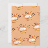 Een beetje Cutie Pie Herfst Floral Baby shower Kaart (Achterkant)