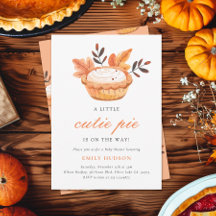 Een beetje Cutie Pie Herfst Floral Baby shower