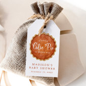 Een beetje Cutie Pie Herfst Pompoen Baby shower gu Cadeaulabel